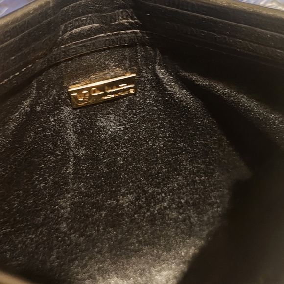 Mario Valentino blk clutch EUC - Picture 3 of 8